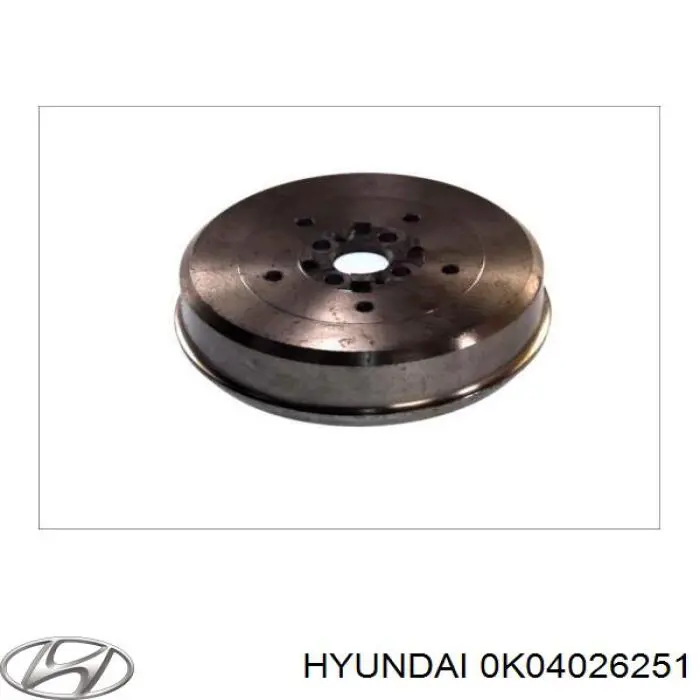 Барабан гальмівний задній Hyundai/Kia 0K04026251
