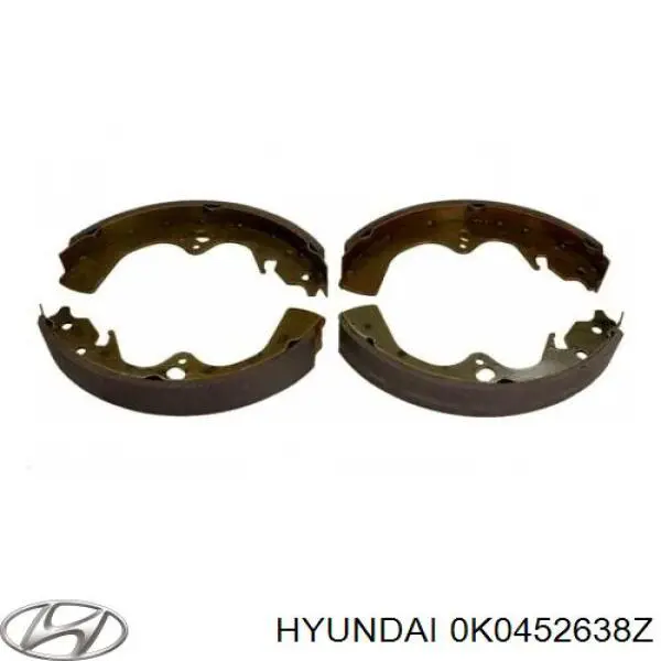 Колодки гальмові задні, барабанні 0K0452638Z Hyundai/Kia