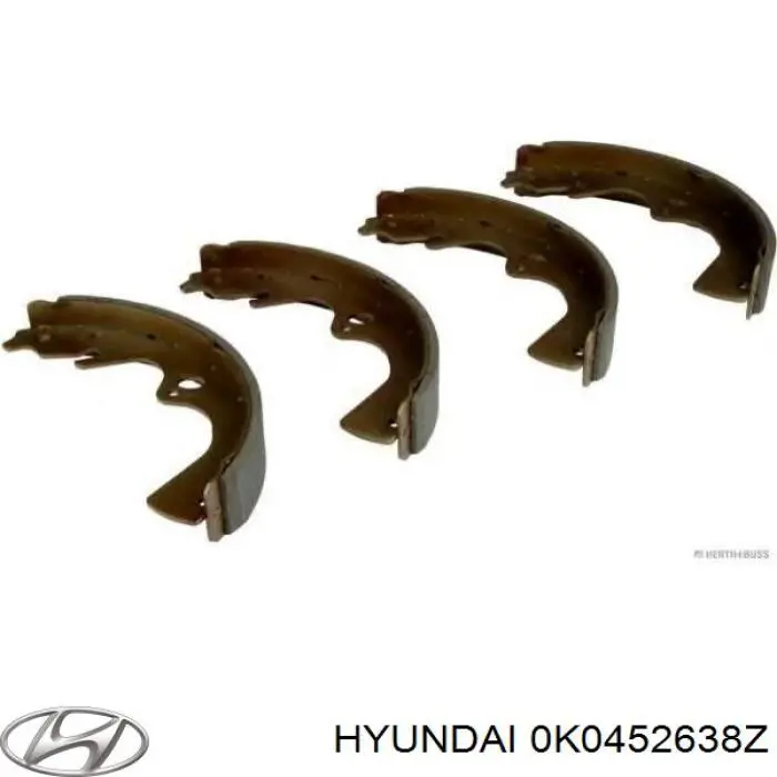 Колодки гальмові задні, барабанні Hyundai/Kia 0K0452638Z ціна, від 28.22 USD
