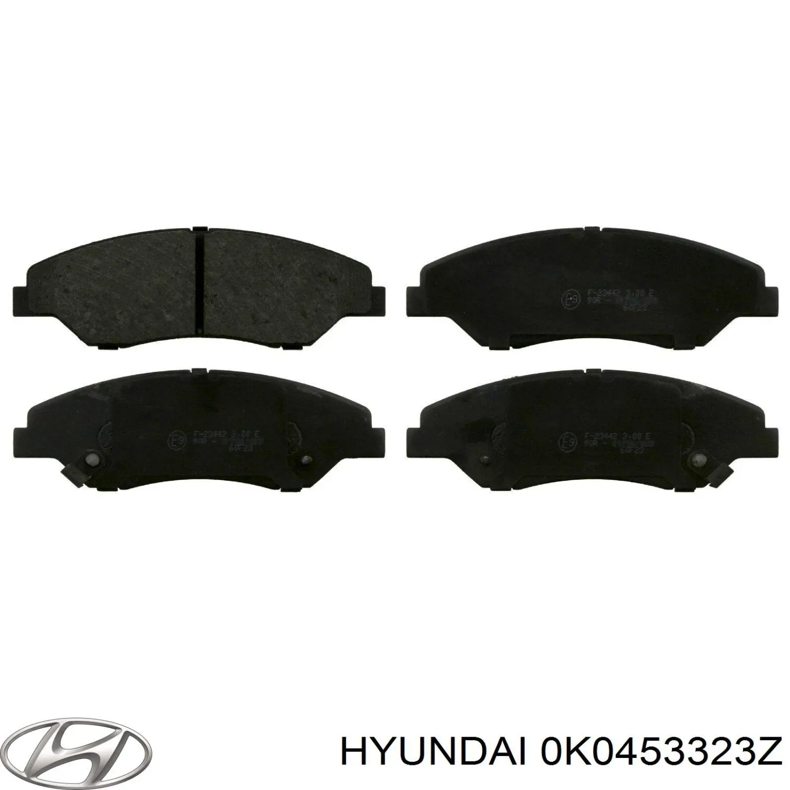 Купити 0K0453323Z Hyundai/Kia Колодки гальмівні передні, дискові
