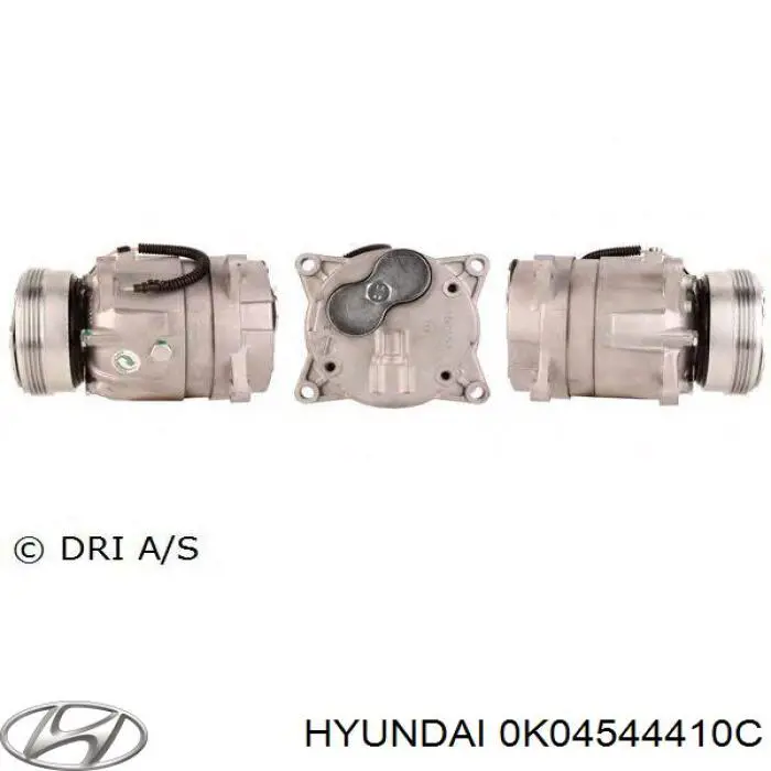 Трос ручного гальма задній, правий 0K04544410C Hyundai/Kia