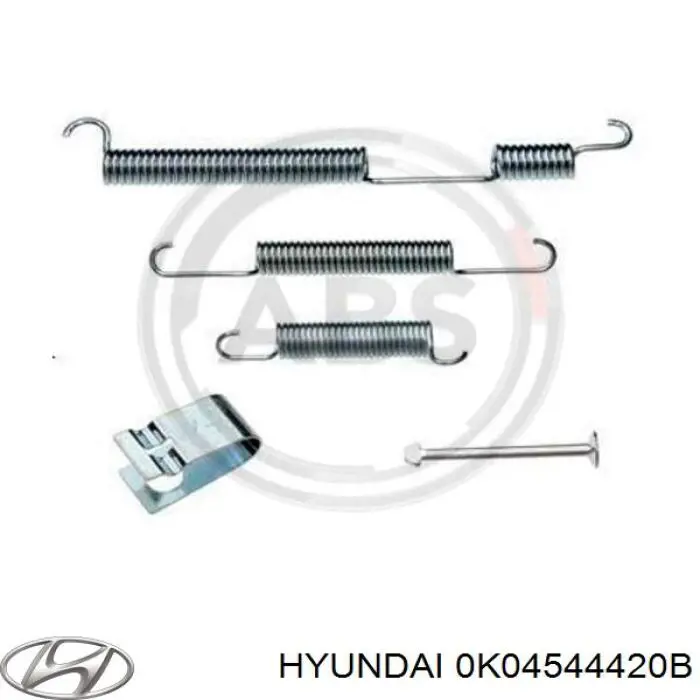 0K04544420B Hyundai/Kia Трос ручного гальма задній, лівий