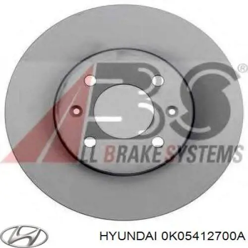 Ролик натягувача ременя ГРМ 0K05412700A Hyundai/Kia