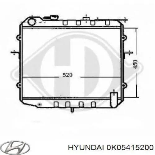 Радіатор основний Hyundai/Kia 0K04R15200 ціна, від 127.68 USD