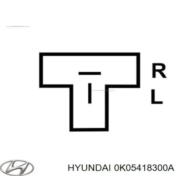 0K05418300A Hyundai/Kia Авто генератор