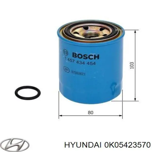 Фільтр паливний Hyundai/Kia 0K05423570