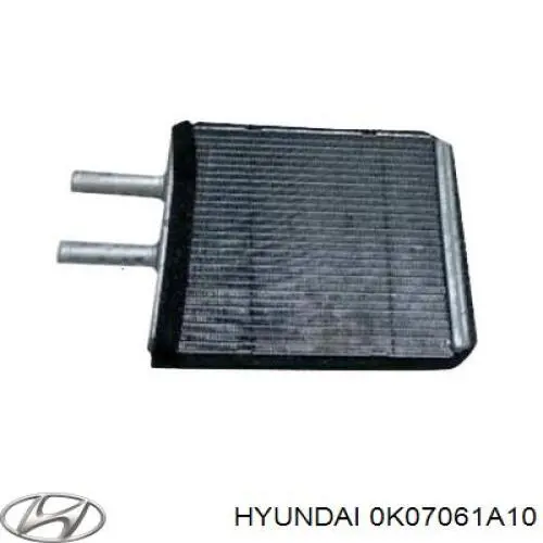0K07061A10 Hyundai/Kia радіатор пічки (обігрівача)