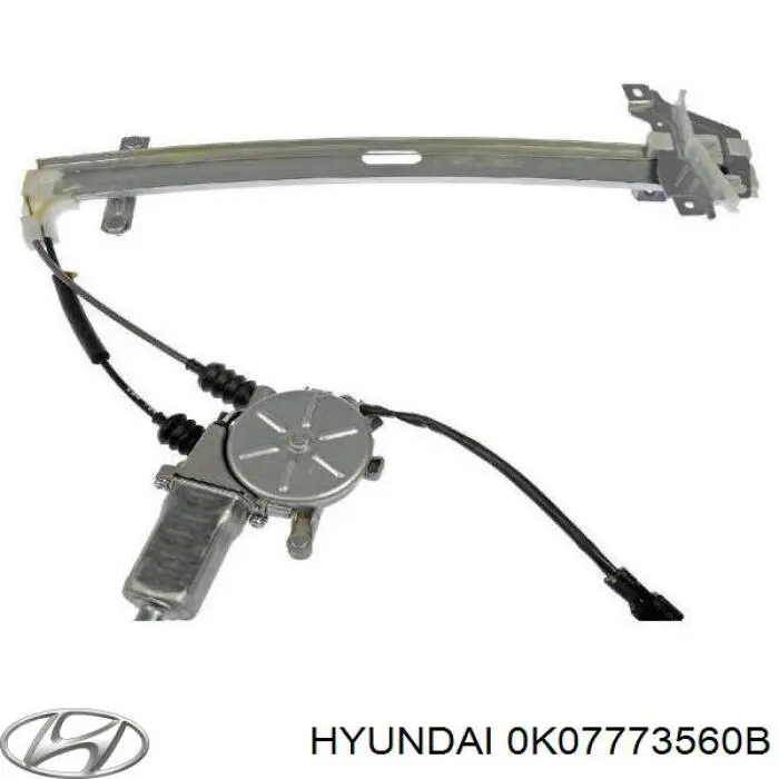Механізм склопідйомника двері задньої, лівої Hyundai/Kia 0K07773560B ціна, від 19.34 USD