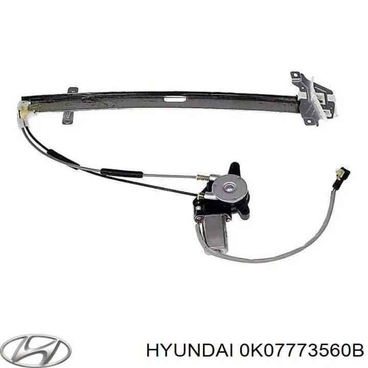 Купити 0K07773560B Hyundai/Kia Механізм склопідіймача двері задньої, лівої