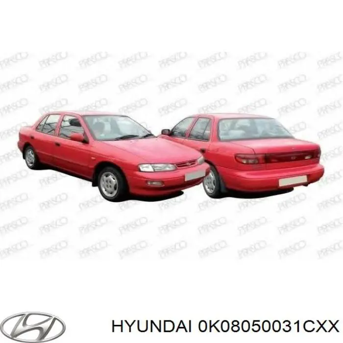 0K08350031XX Hyundai/Kia бампер передній