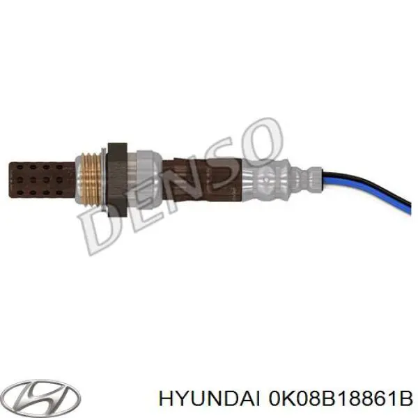 0K08B18861B Hyundai/Kia лямбдазонд, датчик кисню до каталізатора