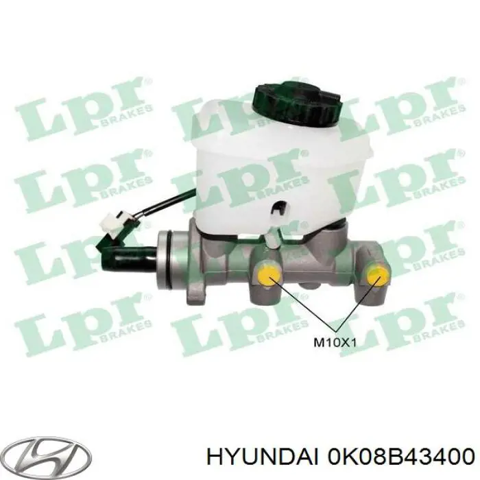 Купити 0K08B43400 Hyundai/Kia Головний гальмівний циліндр