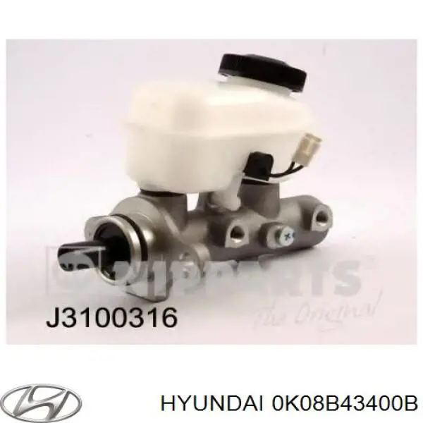 Циліндр головний гальма (Гідротормоз) Hyundai/Kia 0K08B43400B ціна, від 93.69 USD