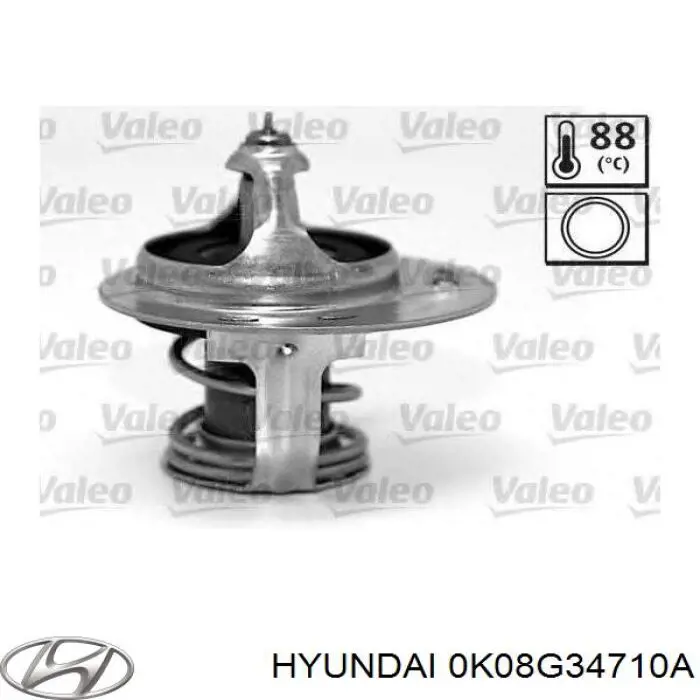 Купити 0K08G34710A Hyundai/Kia Амортизатор передній, правий