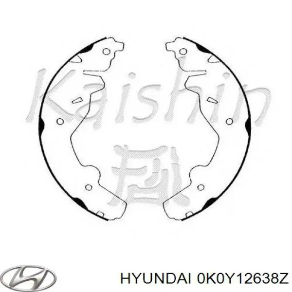 0K0Y12638Z Hyundai/Kia колодки гальмові задні, барабанні