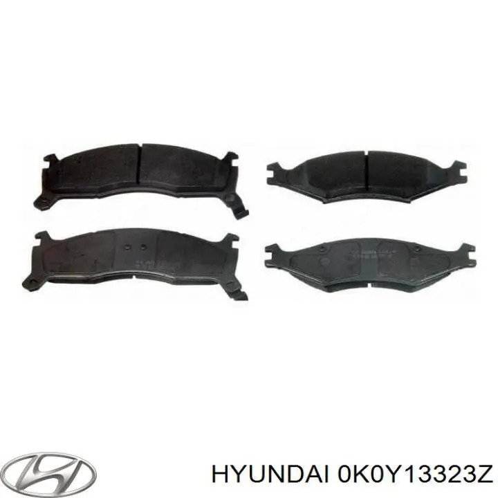 Передні тормозні колодки 0K0Y13323Z Hyundai/Kia