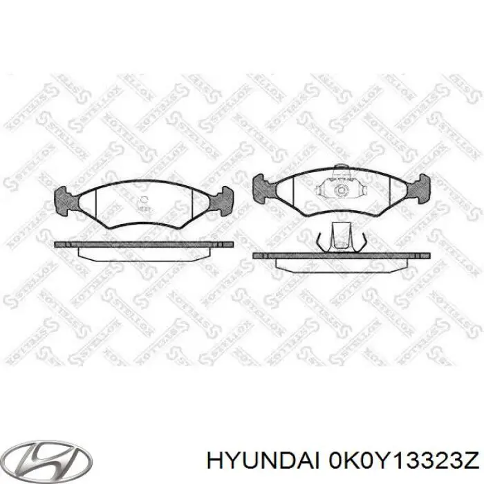 Гальмівні колодки Hyundai/Kia 0K0Y13323Z ціна, від 18.47 USD