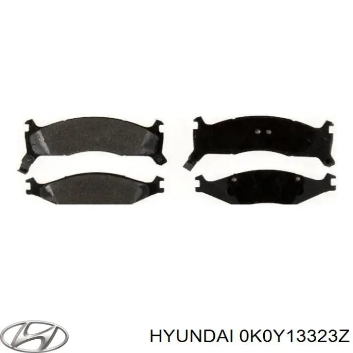 0K0Y13323Z Hyundai/Kia колодки гальмівні передні, дискові