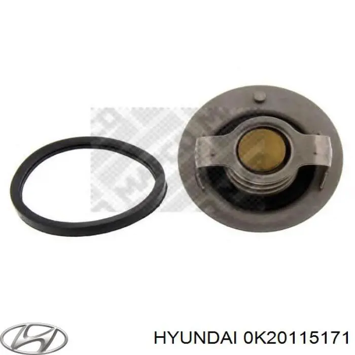 Купити 0K20115171 Hyundai/Kia Термостат в корпусі