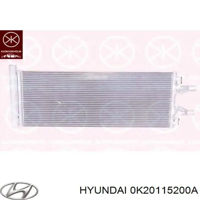 0K20115200A Hyundai/Kia радіатор охолодження двигуна