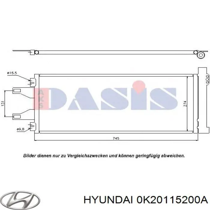 Купити 0K20115200A Hyundai/Kia Радіатор двигуна