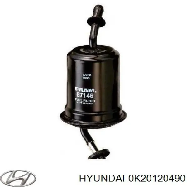 0K20120490 Hyundai/Kia фільтр паливний