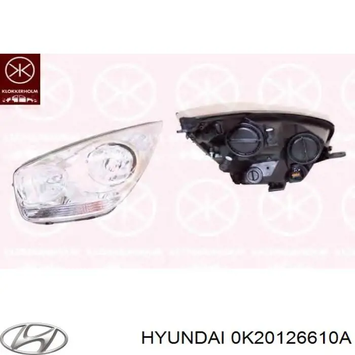 Купити 0K20126610A Hyundai/Kia Циліндр гальмівний колісний/робітник, задній