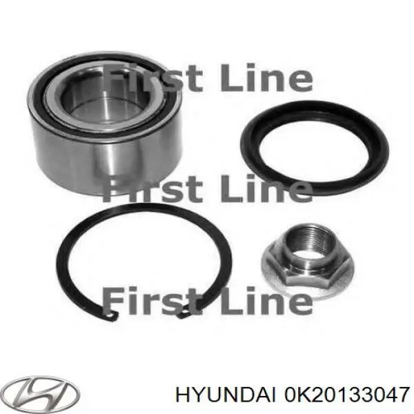 Підшипник маточини Hyundai/Kia 0K20133047