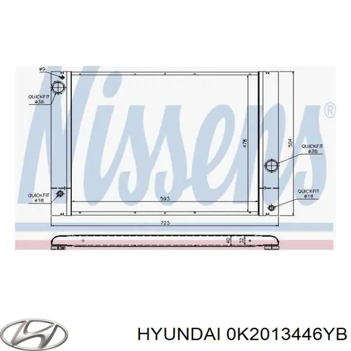 С/блок нижнього важеля Hyundai/Kia 0K2013446YB