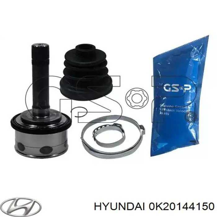 Трос ручника проміжний Hyundai/Kia OK20144150A