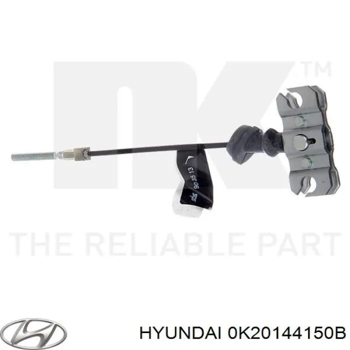 Трос ручного гальма, проміжний 0K20144150B Hyundai/Kia