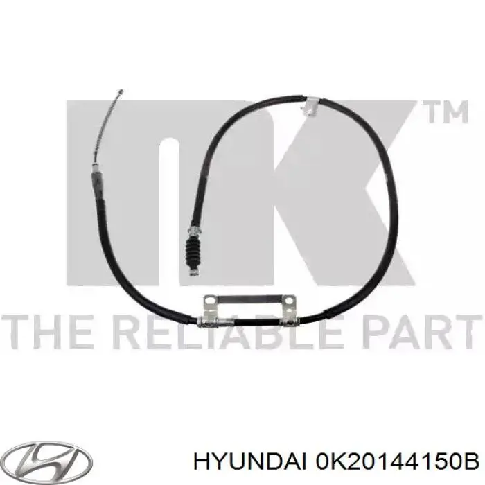 Трос ручника проміжний Hyundai/Kia 0K20144150B