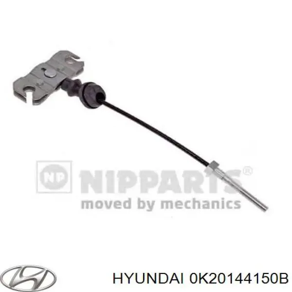 0K20144150B Hyundai/Kia Трос стоянкового гальма проміжний