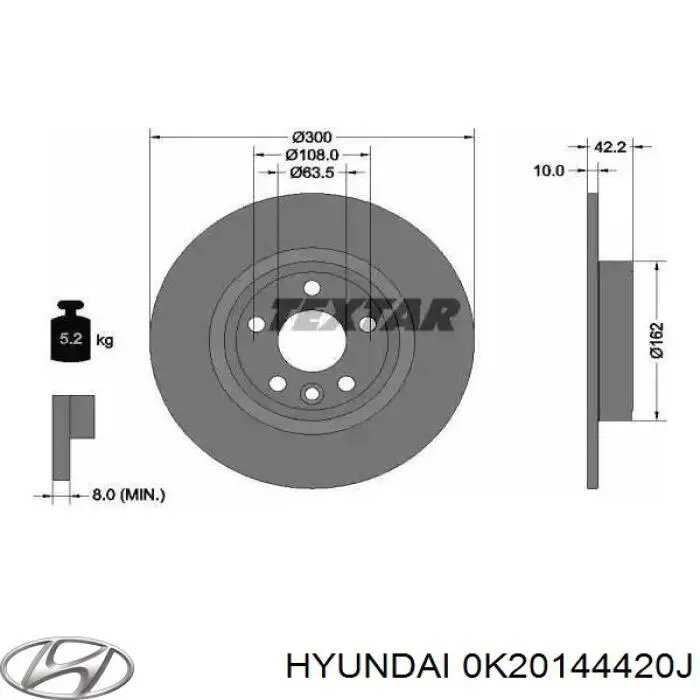 Трос стоянкового гальма задній лівий Korea (oem) C70319OEM ціна, від 16.30 USD