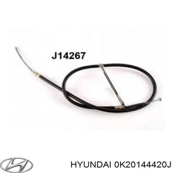 0K20144420J Hyundai/Kia трос ручного гальма задній, лівий