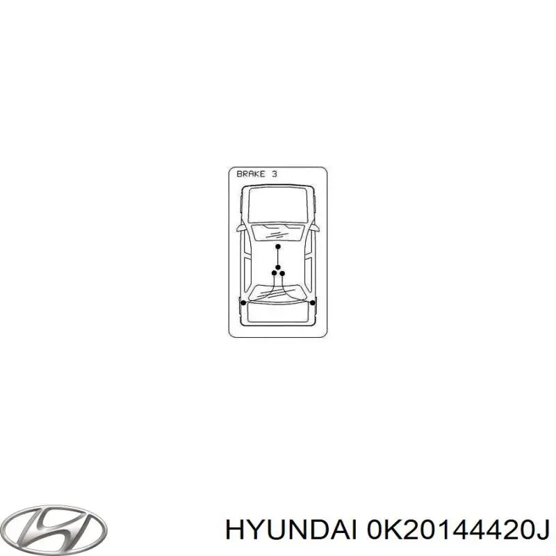 Купити C70319OEM Korea (oem) Трос ручного гальма задній, лівий