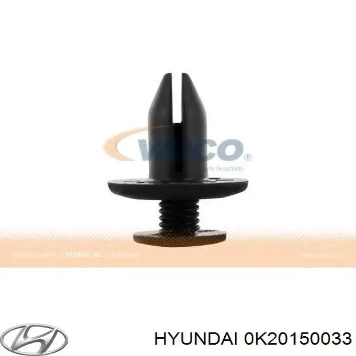 0K20150033 Hyundai/Kia Пістон (кліп) кріплення підкрилки переднього крила