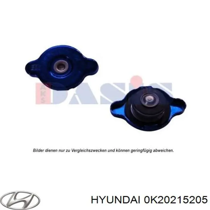 Кришка бачка радіатора Hyundai/Kia 0K20215205 ціна, від 4.73 USD