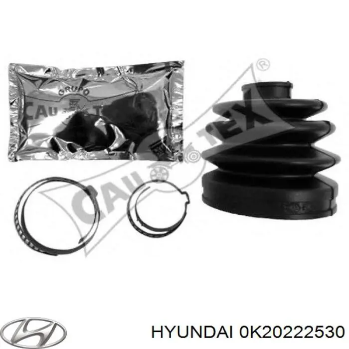 0K20222530 Hyundai/Kia пильник шруса зовнішній, передній піввісі