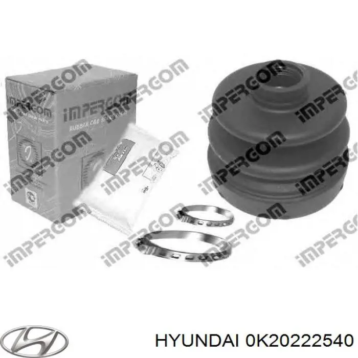 Пильник гранати внутрішній, передній півосі Hyundai/Kia 0K20222540 ціна, від 6.16 USD