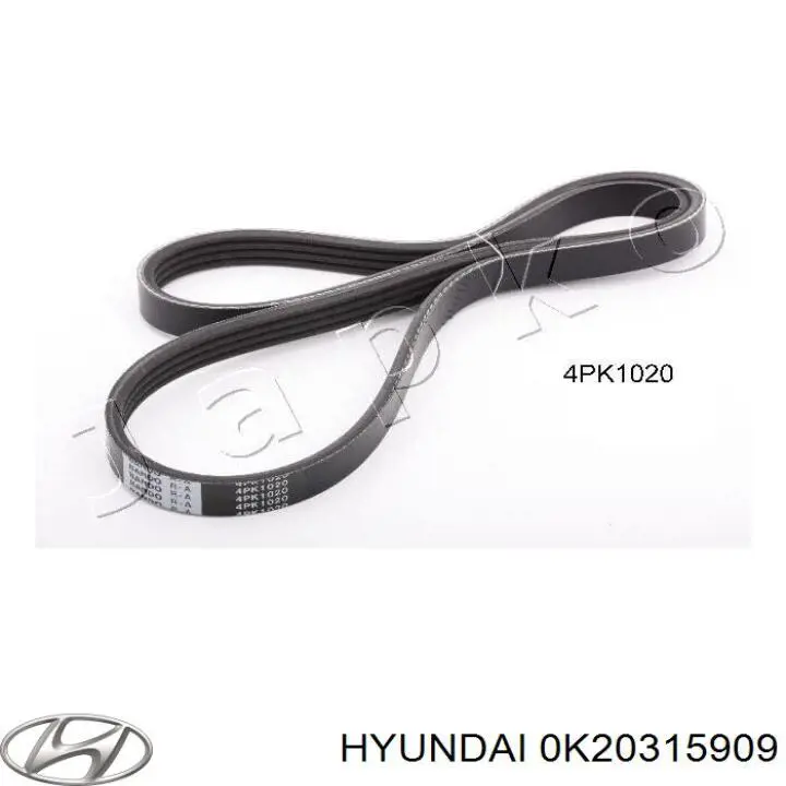 Клиновий ремінь Hyundai/Kia 0K20315909 ціна, від 8.21 USD
