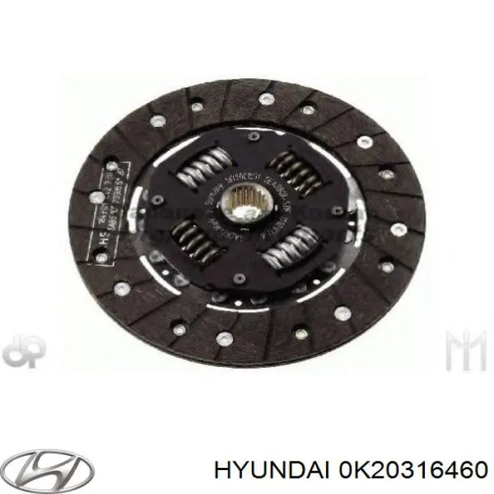 Диск зчеплення OK20116460A Hyundai/Kia