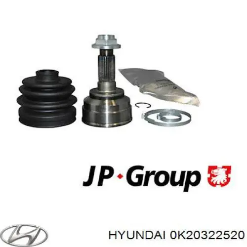 Граната колісна Hyundai/Kia 0K20322520 ціна, від 20.68 USD