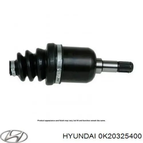 0K20325400 Hyundai/Kia Привід передній правий