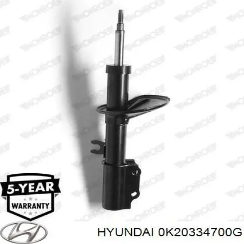 Амортизатор передній, правий Hyundai/Kia 0K20334700G ціна, від 3224.13 USD