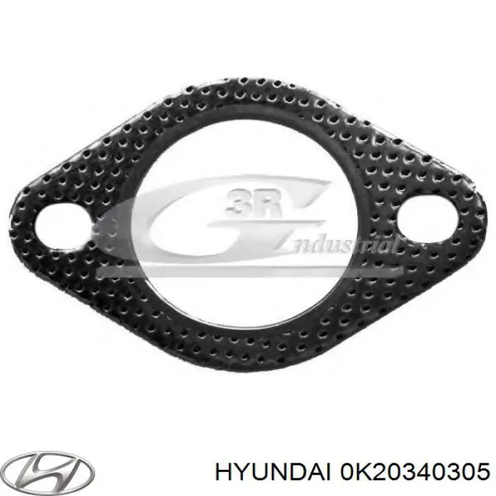Прокладка прийомної труби глушника Hyundai/Kia 0K20340305 ціна, від 1.48 USD