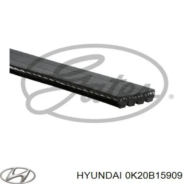 Ремінь кондиціонера Hyundai/Kia 0K20B15909