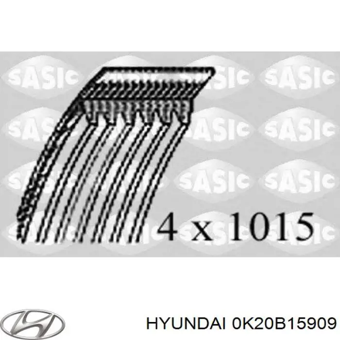 Купити 0K20B15909 Hyundai/Kia Ремінь генератора