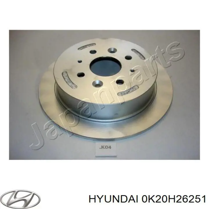 Гальмівні диски 0K20H26251 Hyundai/Kia