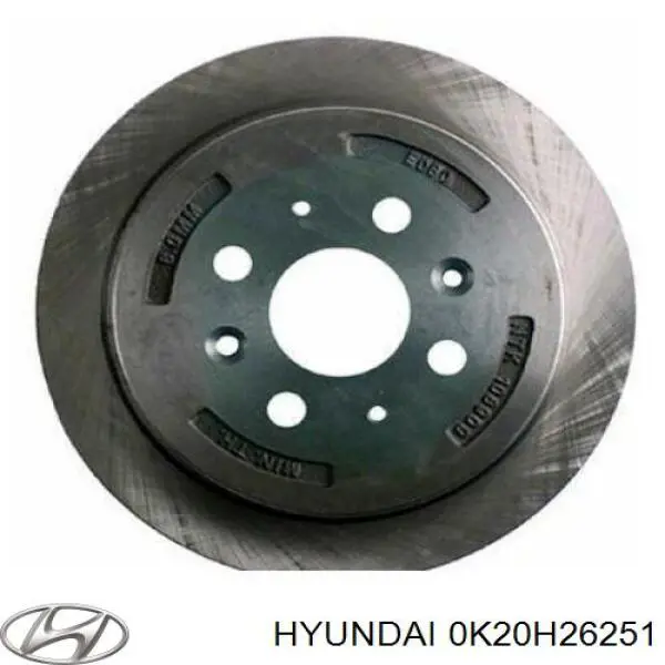 Купити 0K20H26251 Hyundai/Kia Диск заднього гальма